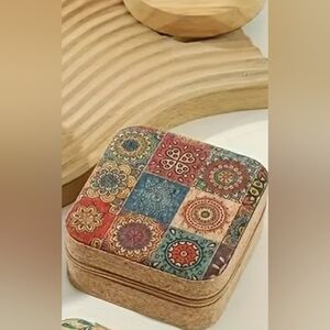 - Customized Geometric Mini Travel Jewelry Box